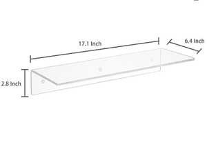 Mùa Xuân Dấu Hiệu Rõ Ràng Acrylic Tường Kệ Nổi gờ Xếp Chồng Kệ Cho Tường Lưu Trữ Giá - Product Image 6