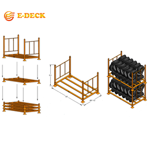 Étagères de stockage en acier empilables robustes pour pneus, gain de place - Product Image 5