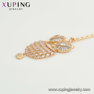 A00792133 Xuping gioielli elegante squisita protezione ambientale gufo di rame <span class=keywords><strong>oro</strong></span> 18 carati nuovo design versatile collana pendente - Product Image 3