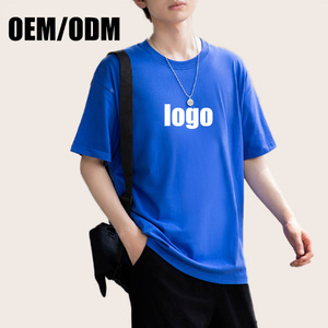T-shirt personnalisé 100 % coton, col rond, uni, à imprimer, pour hommes, vente en gros, t-shirts à manches courtes avec logo pour hommes - Product Image 3