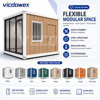 Vicdowex - Casa Contenedor Desmontable de Montaje Rápido en Oferta, para Vivienda Temporal, Oficina y Almacén, Unidad Modular Prefabricada