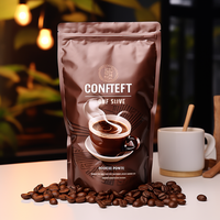 Pochette refermable en aluminium imprimée en héliogravure, résistante à l'humidité, de qualité alimentaire, pour les sachets de café, de thé et les aliments pour animaux de compagnie