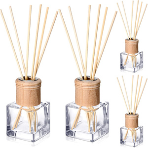 Home Fragrance Large Capacity Premium Glass Essential Oil Air Freshener Perfume <b>Reed</b> <b>Diffuser</b> Set 200ml 500ml Gift Box - Product Image 1