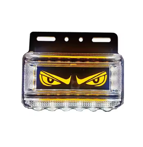 24V <span class=keywords><strong>bleu</strong></span> vert LED camion oeil lampe étanche mal clair lentille facile vis montage nouveau Indicateur <span class=keywords><strong>de</strong></span> dégagement <span class=keywords><strong>de</strong></span> <span class=keywords><strong>Position</strong></span> indirecte lumière - Product Image 4