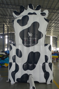 Promotion publicitaire personnalisée canapé gonflable mobilier gonflable avec impression complète <span class=keywords><strong>du</strong></span> logo chaise gonflable géante en PVC pour vache - Product Image 2