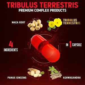 แคปซูล Tribulus terrestris 4-in-1พร้อมโสม & ashwagandha สุขภาพของผู้ชาย90จำนวน - Product Image 4