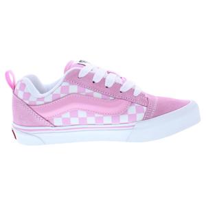 Vans Knu Skool Gs Chaussures pour filles Checkerboard Prism Pink True White Skateboarding - Product Image 2
