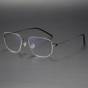 <span class=keywords><strong>SELIM</strong></span> ultraleggero fatto a mano Unisex retrò quadrato puro titanio acetato occhiali da vista occhiali da vista montatura piena In magazzino - Product Image 4
