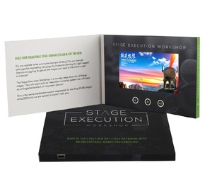 Batería recargable personalizada Pantalla LCD de 7 pulgadas Tarjeta de folleto de negocios de video digital para publicidad - Product Image 5