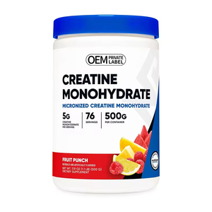 Creatina Monohidrato en Polvo Sin Azúcar, Nutrición Deportiva al por Mayor, Suplementos en Polvo Pre-Entrenamiento, 500g - Product Image 1