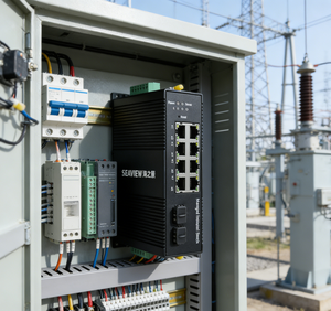 สวิตช์ PoE อุตสาหกรรม SEAVIEW 8+2 พอร์ต ความเร็ว 20Gbps มาตรฐาน IP41 แรงดันไฟฟ้ากว้าง DC48-57V สำหรับอุปกรณ์ทำเหมืองและกระบวนการแปรรูปโลหะ - Product Image 4