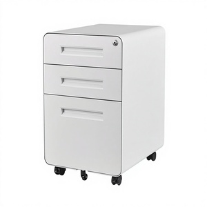 Muebles de Almacenamiento para Hogar, Oficina, Dormitorio y Escuela, de Gran Capacidad, Desmontables, con Tres Cajones y Protección por Contraseña, Venta al Por Mayor de Fábrica de Acero - Product Image 1