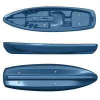 HDPE Sit On Top Plastic Boat Canoe, Single Seat Kayak, Sea