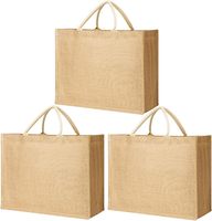 Sac fourre-tout en jute biodégradable personnalisé, écologique, réutilisable, imprimable à la main, sac fourre-tout en lin pour cadeaux promotionnels commerciaux
