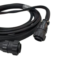 Harnais de câbles industriels blindés tressés flexibles, assemblage de câbles sur mesure robuste avec connecteur circulaire étanche