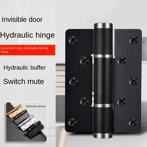 Invisible Door Hinge Closer Cushioning Invisible Hydraulic Spring Hinge Automatic Door Closing Positioning Hinge 5 Inches