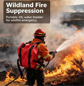 Zaino Portatile da 5 Galloni per Antincendio Boschivo, Sacca d'Acqua Robusta in PVC Pieghevole per Prevenzione Incendi e Soccorso Forestale d'Emergenza - Product Image 6