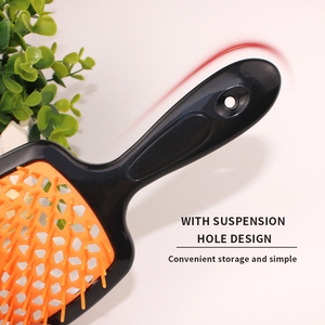 Multicolor Customized logo Hair <strong>Brush</strong> Hollowed Out Scalp Massage Comb Hair <strong>Brush</strong> ABS <strong>Detangling</strong> Vent Shower Hair <strong>Brush</strong> - Product Image 4