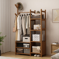 Porte-manteau suspendu en bambou épais, porte-manteau en bambou pour sol intérieur, étagères, tiroir, armoire de rangement pour chambre à coucher, meubles de salon