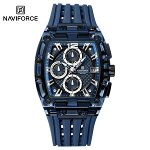NAVIFORCE 7105 Nouveau Design Montre Tonneau Transparente Homme Quartz Étanche Luxe Sport Extérieur Montre Homme - Product Image 5