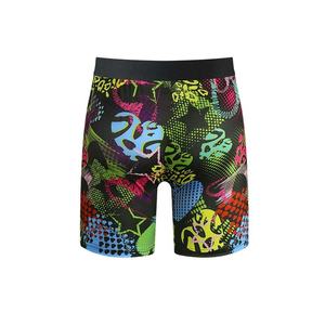 Men's Long Leg Mid-Rise Stretch Silk Knitted Underwear Washable Marks <strong>Novelty</strong> Printed Briefs <strong>Boxers</strong> Fashion Letters Mid-Rise - Product Image 5