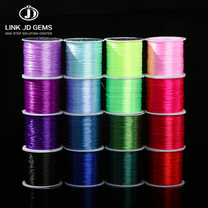 Fil élastique DIY JD de 10 mètres, fil de nylon coloré en cristal enroulé pour la fabrication de bijoux, vente en gros de perles, fil, cordon, accessoires de bijouterie - Product Image 3
