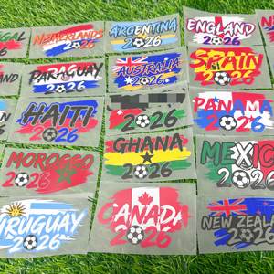 Vinilo Termoadhesivo DTF para Camisetas, Diseño de la Copa Mundial de Fútbol 2026, Listo para Planchar, para Jugadores de Fútbol, Impresión FA - Product Image 2