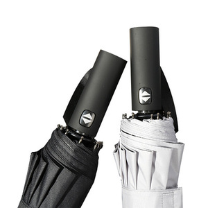 Paraguas Plegable Doble de Vinilo para Sol y Lluvia, Totalmente Automático, 12K, para Negocios - Product Image 2