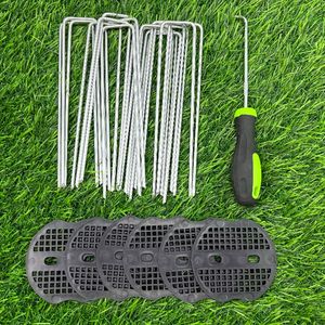 Paku Galvanis Bentuk U Murah Cocok untuk Pengikat Taman Luar Ruangan Anti UV, Staples Plastik untuk Lanskap - Product Image 1