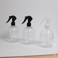Bouteille pulvérisateur en plastique, cylindre pour le nettoyage et la pulvérisation d'alcool, de 16oz, bouteille en plastique, PET Boston