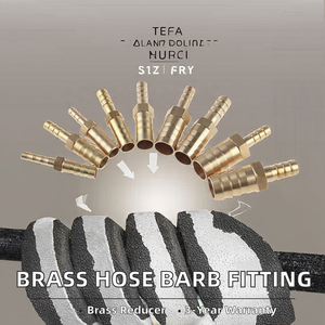 Raccord de tuyau droit réducteur en laiton pour gaz, eau, etc. – Connecteur/Adaptateur de raccordement à 2 voies - Product Image 2