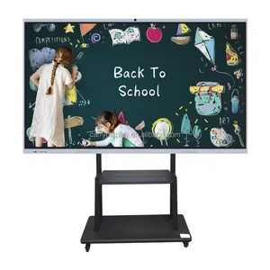 65 75 86 Inch Portable Finger Touchscreen Interactive Whiteboard Education Device Smart Technology For School