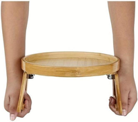 Plateaux de rangement en bambou pour accoudoir de canapé avec porte-gobelet et table, vente en gros d'usine