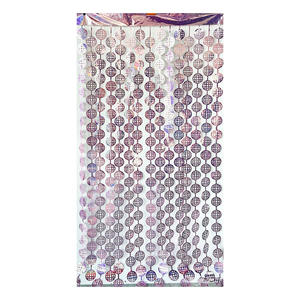 Decoración para Fiesta Disco, Bola de Discoteca, Accesorio para Fotomatón, Cortinas de Flecos Plateados, Fondo para Fotos - Product Image 3