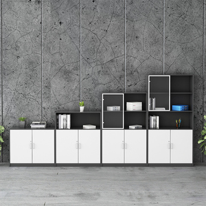Archivador oficina design moderne MFC bois <span class=keywords><strong>pas</strong></span> <span class=keywords><strong>cher</strong></span> classeur <span class=keywords><strong>armoire</strong></span> organisateur de fichiers <span class=keywords><strong>armoire</strong></span> de rangement de fichiers bas classeur en bois pour bureau - Product Image 4