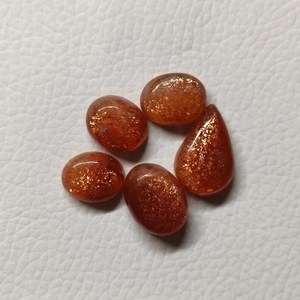 Lot de cabochons en pierre de soleil naturelle 32 carats, pierres précieuses faites à la main pour la fabrication de bijoux, fournisseur en gros, fabricant Inde - Product Image 1
