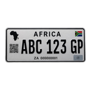 Placa de Matrícula de Seguridad de la República Democrática del Congo, Último Modelo, Placa de Aluminio Reflectante en Blanco con Código QR de Holograma Láser, Fábrica OEM - Product Image 5