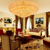 Lustre de hall d'hôtel personnalisé, luminaires de luxe, or, grande boule de cristal, luminaires de plafond pour salon