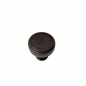 Round Handle Zinc Alloy 23mm Diameter Cabinet Drawer Knob Minimalist Design Coffee Ancient Finish Durable Surface Decoration - Product Image 1
