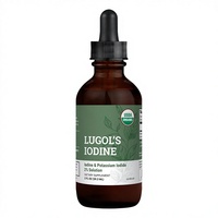 Solution d'iode Lugol biologique OEM à 2 % avec iodure de potassium pour la santé de la thyroïde des adultes, l'équilibre hormonal et le soutien immunitaire