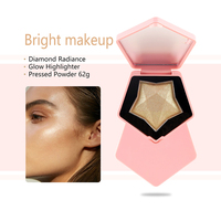 Contour Highlight Emballage personnalisé Blush Oem Palette de surligneurs 3 couleurs