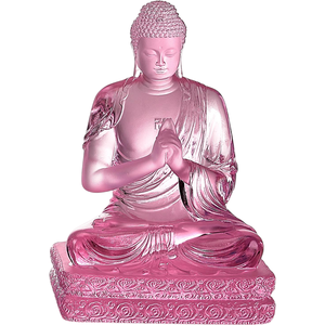 Элегантная Статуэтка из хрустального стекла семь будд религиозный священный подарок для мира и процветания с квадратной подставкой для демонстрации - Product Image 5