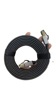 Kabel Ethernet CAT 8 40Gbps 2000MHz lebih cepat dari CAT7/CAT6/CAT5e jaringan Internet SFTP datar CAT8 LAN kabel dengan RJ45 berlapis emas