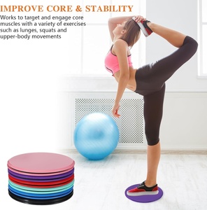 Disques de glisse pour exercices de 7 pouces, double face, utilisables sur <span class=keywords><strong>tapis</strong></span> ou parquet pour les entraînements abdominaux et de renforcement du tronc, unisexe - Product Image 5