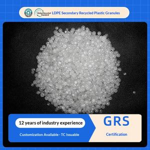 Granulés recyclés PE de niveau 2 blancs certifiés GRS, <span class=keywords><strong>indice</strong></span> de fusion élevé, modèle LDPE-002, matériau pour film soufflé CN/GUA - Product Image 2