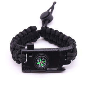 Pulsera de Supervivencia con Cuchillo, Pedernal, Brújula, Silbato y Hebilla para Campismo y Senderismo al Aire Libre - Product Image 3