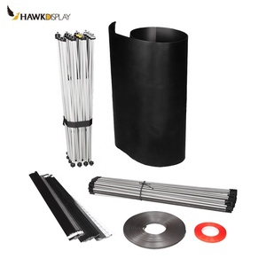 OEM/ODM tùy chỉnh pop-up biểu ngữ đứng cong lưới cấu trúc triển lãm quảng cáo hiển thị - Product Image 4