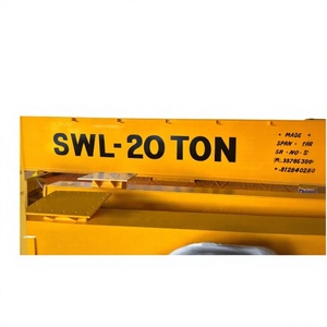 เครนสะพาน SWL 20 ตัน ผลิตในสเปน อุปกรณ์ยกของอุตสาหกรรมสีเหลือง เครนเหนือศีรษะ SWL อุปกรณ์ยกของสำหรับงานหนัก - Product Image 1