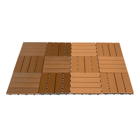 Dalles de terrasse WPC modernes étanches à clipser, prix de gros usine, installation facile, pour terrasses extérieures DIY