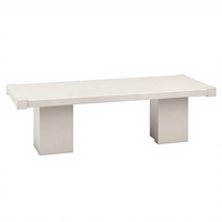 Table à manger rectangulaire en marbre Calacatta Viola haut de gamme, marbre naturel, table en marbre massif, pieds rectangulaires